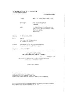 IN THE HIGH COURT OF NEW ZEALAND AUCKLAND REGISTRY CIV[removed]UNDER