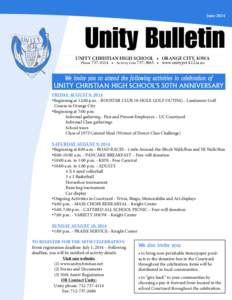 June[removed]Unity Bulletin UN I T Y 1964