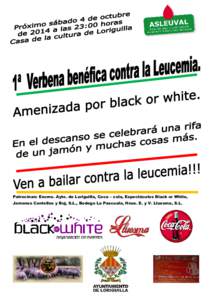 Patrocinan: Excmo. Ayto. de Loriguilla, Coca – cola, Espectáculos Black or White, Jamones Centelles y Buj, S.L., Bodega La Pascuala, Hnos. E. y V. Lluesma, S.L. 