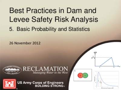 Best Practices in Dam and Levee Safety Risk Analysis 5. Basic Probability and Statistics 26 November 2012 p(x)