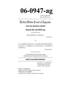 [removed]Charles v. Gonzales 2nd circuit brief