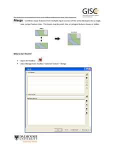 http://webhelp.esri.com/arcgisdesktop/9.3/index.cfm?id=1829&pid=1824&topicname=Merge_(Data_Management)  Merge – Combines input features from multiple input sources (of the same datatype) into a single, new, output feat