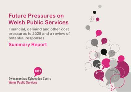 Financial and other pressures on Welsh public services to 2025