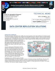 GIRO DATA CENTER REPLICATION