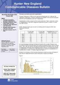 Hunter New England Communicable Diseases Bulletin November/December 2012 Volume 209 INDEX •