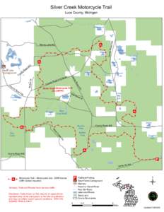 Silver Creek Motorcycle Trail Luce County, Michigan Barrett Lake