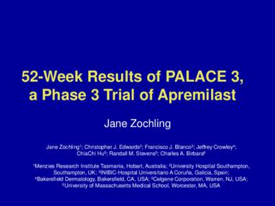 Apremilast, an Oral Phosphodiesterase 4 Inhibitor, in Patients With Psoriatic Arthritis and Current Skin Involvement: Results of a Phase 3, Randomized, Controlled Trial (PALACE 3)