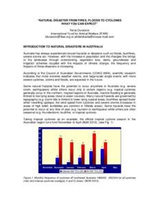 Climate of Australia / Effects of global warming / Physical oceanography / Hydrology / Climate change in Australia / Adaptation to global warming / Tropical cyclone / Bushfires in Australia / Extreme weather / Atmospheric sciences / Meteorology / Earth