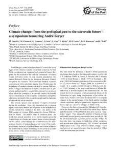 Geology / Atmospheric sciences / Ice ages / Milankovitch cycles / Orbital forcing / Marine isotope stage / Orbital eccentricity / Axial tilt / Milutin Milanković / Climate history / Historical geology / Glaciology