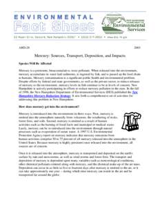 Waste management / Periodic table / Methylmercury / Mercury regulation in the United States / Fluorescent lamp / Incineration / Municipal solid waste / Fossil fuel / Mercury cycle / Chemistry / Matter / Mercury