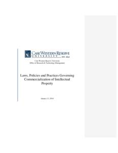 Microsoft Word - Whitepaper - Laws Policies and Practices Governing Commercialization of Intellectual Property - February 2010-