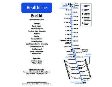 HealthLine  Tower CityPublic Sq. All Rail Lines All Trolley Routes