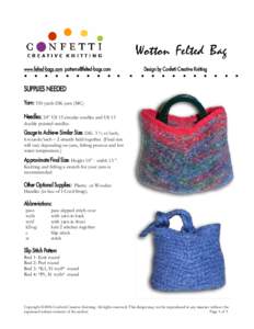 Wotton Felted Bag www.felted-bags.com  ● ●