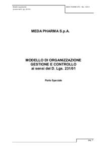 Modello organizzativo  MEDA PHARMA SPA – Revai sensi del D. Lgs) (