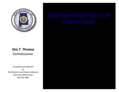 ALABAMA DEPARTMENT OF CORRECTIONS Kim T. Thomas Commissioner