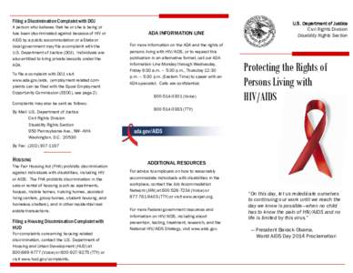 Protecting the Rights of Persons Living with HIV/AIDS