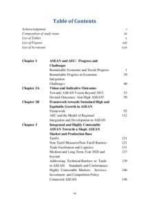 Table of Contents Acknowledgment Composition of study team List of Tables List of Figures List of Acronyms