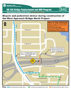 SR 520 Bridge Replacement and HOV Program Montlake Blvd Bike/Ped Detour