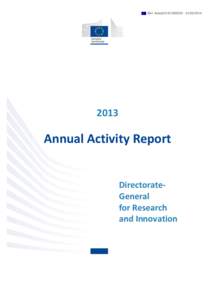 Ref. Ares[removed][removed]Annual Activity Report