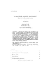 43  Documenta Math. Planar Graphs as Minimal Resolutions of Trivariate Monomial Ideals