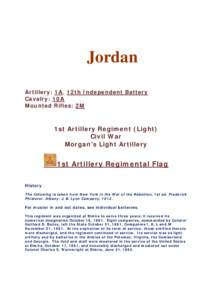Microsoft Word - History of Units Mustered from Jordan & Elbridge
