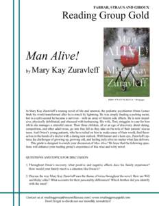 FARRAR, STRAUS AND GIROUX  Reading Group Gold Man Alive! by