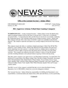 Indian Gaming Regulatory Act / Federally recognized tribes / Native American gaming / Fort McDowell Yavapai Nation / Cocopah people / Tribe / Hualapai people / Native Americans in the United States / Havasupai people / Arizona / Native American tribes in Arizona / United States