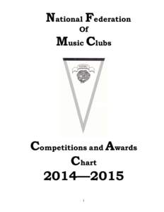 National Federation Of Music Clubs  Competitions and Awards