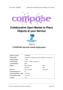 D10.5.1 COMPOSE internal website deployment (Dic 2012)
