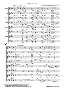 Kyrie eleison  Felix Mendelssohn Bartholdy[removed]Andante sostenuto