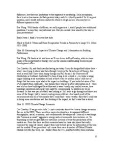 Climate forcing / Global warming / Intergovernmental Panel on Climate Change / Computational science / Global climate model / Crawley / IPCC Third Assessment Report / Climate model / Urban heat island / Climate change / Climatology / Atmospheric sciences