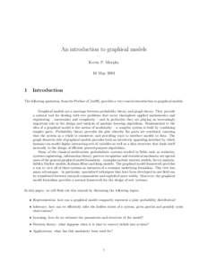 Graphical models / Bayesian statistics / Statistical models / Probability theory / Hidden Markov model / Markov random field / Bayesian network / Markov chain / Markov property / Statistics / Probability and statistics / Markov models