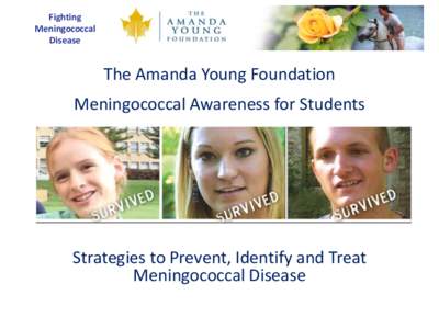 Fighting Meningococcal Disease The Amanda Young Foundation