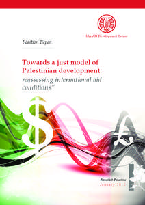 Position Paper:  Towards a just model of Palestinian development: reassessing international aid conditions”