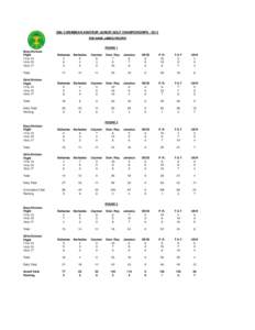 28th CARIBBEAN AMATEUR JUNIOR GOLF CHAMPIONSHIPSTHE HANK JAMES TROPHY ROUND 1 Boys Division Flight