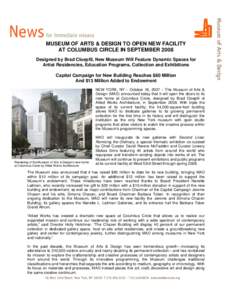 Museum of Arts & Design / David Revere McFadden / 2 Columbus Circle / Brad Cloepfil / Israel Museum / Denver Art Museum / New York City / New York / Holly Hotchner