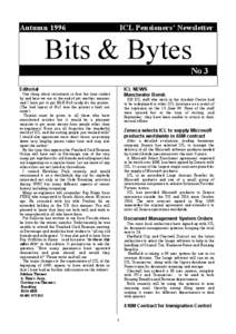 Autumn[removed]ICL Pensioners’ Newsletter Bits & Bytes No 3