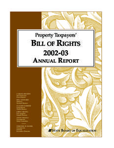 Property Taxpayers’  BILL OF RIGHTS[removed]ANNUAL REPORT