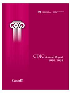 Canada Deposit Insurance Corporation / Types of insurance / Financial regulation / Banking in Canada / Deposit insurance / Institutional investors / Office of the Superintendent of Financial Institutions / Insurance / Economy of Canada / Investment / Financial economics