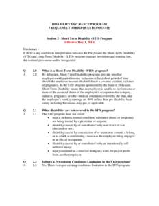 Leave / Disability insurance / Health insurance / Types of insurance / Employee benefit / Economics / Social Security / Disability / Family and Medical Leave Act / Employment compensation / Insurance / Human resource management