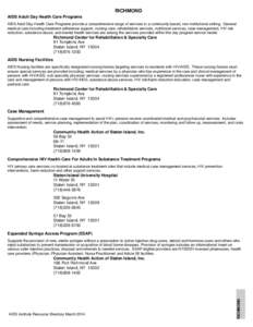 HIV Patient Resources Directory