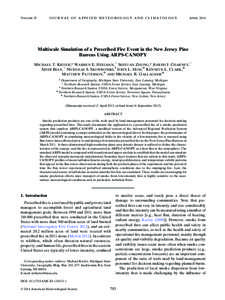 VOLUME 53  JOURNAL OF APPLIED METEOROLOGY AND CLIMATOLOGY APRIL 2014