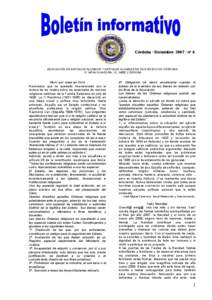 Córdoba · Diciembre 2007 · nº 6  ASOCIACIÓN DE ANTIGUOS ALUMNOS Y ANTIGUAS ALUMNAS DE DON BOSCO DE CÓRDOBA