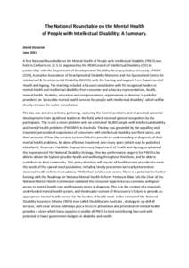 Mental health / Mental disorder / Developmental disability / Community mental health service / Disability / Health care provider / Health education / Global Mental Health / Primary Care Behavioral health / Psychiatry / Medicine / Health