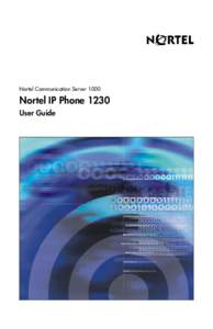 Nortel IP Phone 1230 User Guide