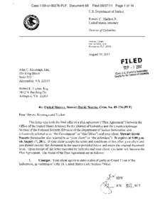 US v. Stewart Nozette Plea Agreement