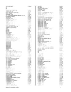 1851 Census Index  V[removed]A ABBOTT (Mrs PRIME), Ruth