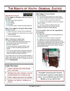 37th Canadian Parliament / Canada / Youth Criminal Justice Act / Criminal law / Ombudsman / Manitoba / Winnipeg / Arrest / Pardon / Law / Canadian criminal law / Ethics