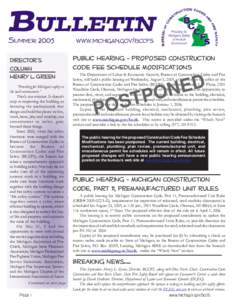 BCC Bulletin - Summer 2005