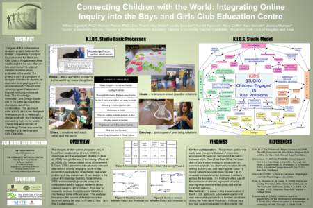 Connecting Children with the World: Integrating Online Inquiry into the Boys and Girls Club Education Centre William Egnatoff, PhD1; Richard Reeve, PhD1; Dev Thain2; Alex Makin2; Leslie Gourdier3; Harold Parsons4; Alicia